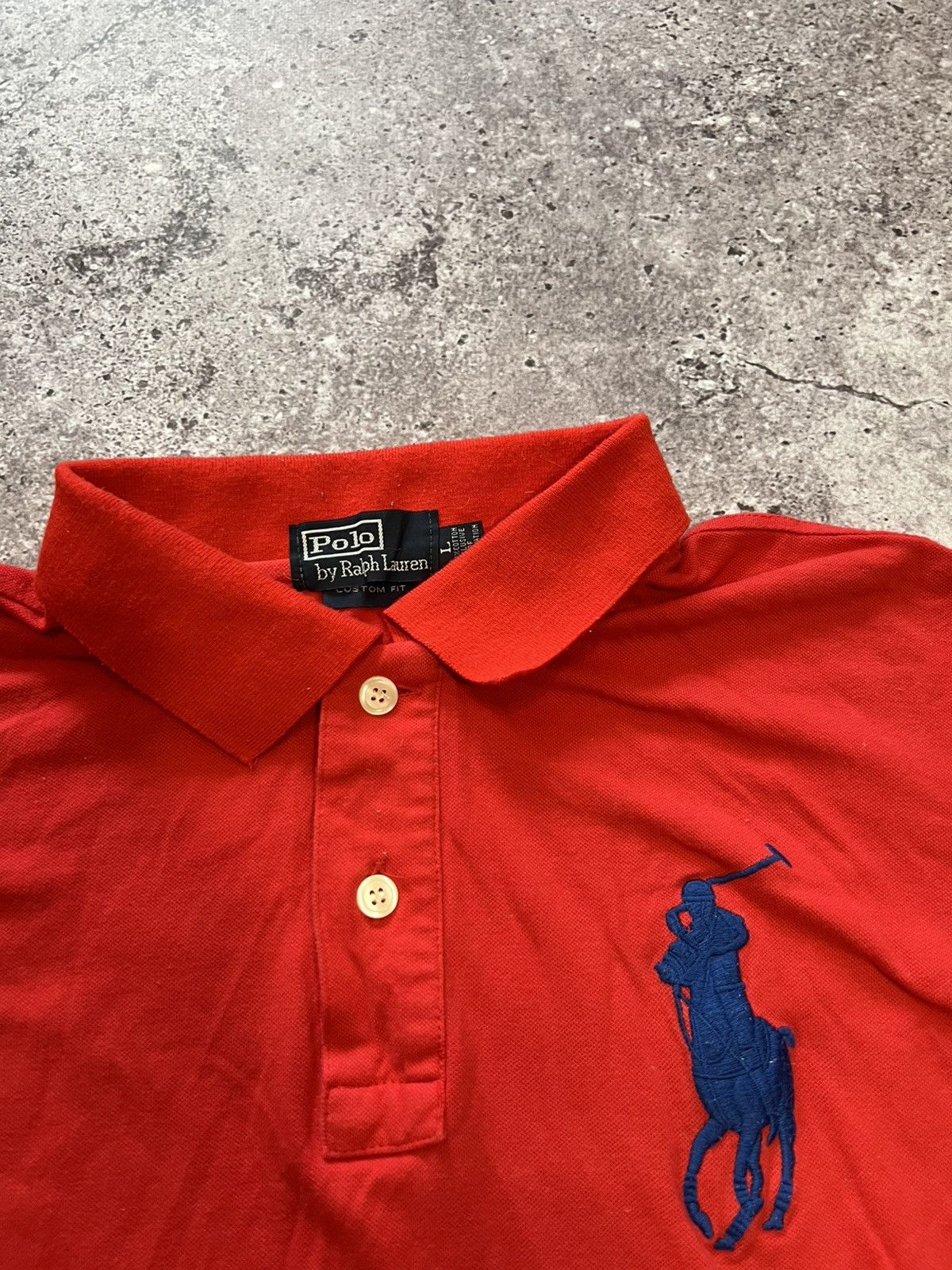 Polo Ralph Lauren × Ralph Lauren Vintage Y2K Polo Ralph Lauren #3 Big Logo Polo T-shirt Size US L / EU 52-54 / 3 - 4 Thumbnail