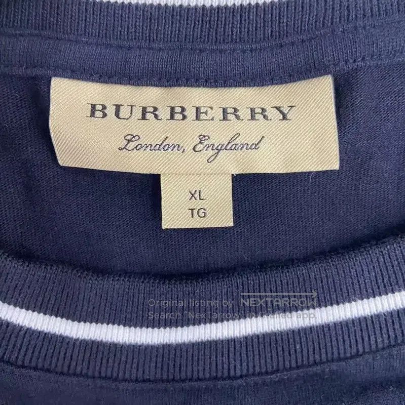Burberry Burberry Cotton Navy Short Sleeve T. Size US XL / EU 56 / 4 - 3 Thumbnail