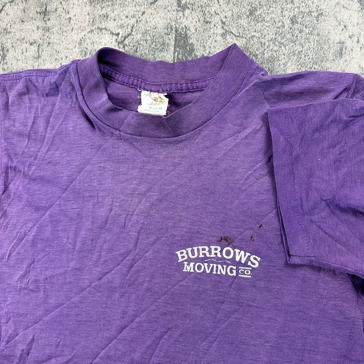 Other × Vintage Vintage 80s Faded Moving Tee Single Stitched Size US M / EU 48-50 / 2 - 3 Thumbnail