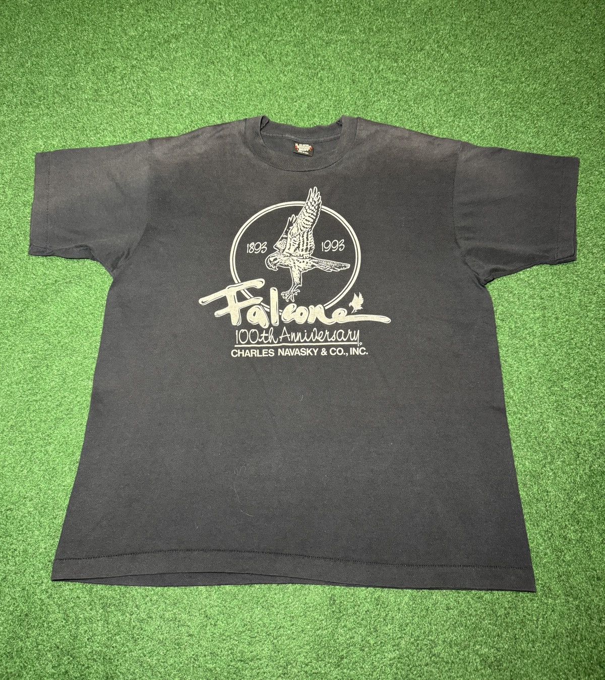 Vintage Vintage 90s Falcone Charles Navasky & Co Black XL T Shirt Size US XL / EU 56 / 4 - 1 Thumbnail