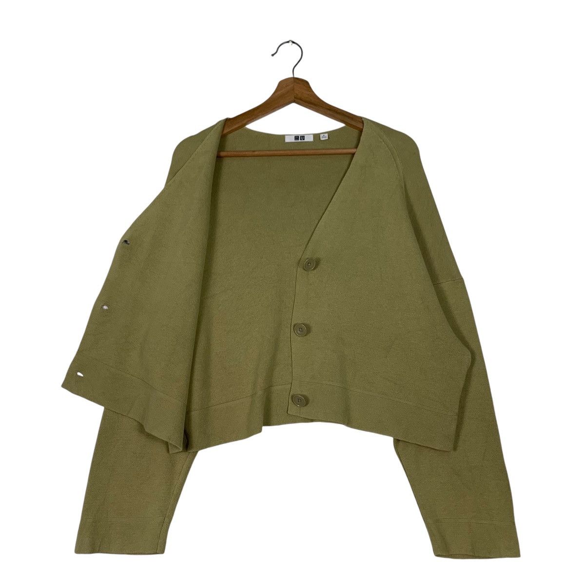 Uniqlo UNIQLO U Lemaire Green Cropped Cardigan #1187-C54 Size M / US 6-8 / IT 42-44 - 9 Thumbnail