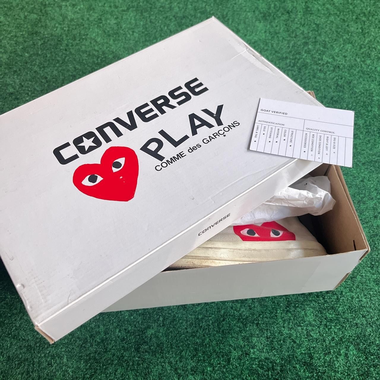 Comme des Garcons × Converse Comme Des Garcon Converse High-Top White With Box Size US 8 / EU 41 - 8 Thumbnail