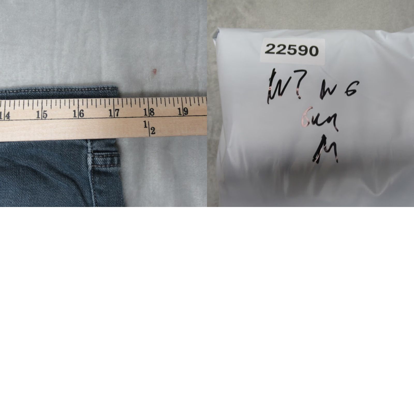 Rag & Bone Rag & Bone Jeans Mens 33x29 Gray Minna Wash Slim Leg 5-Pocket Denim Shirt? Size US 33 - 9 Thumbnail