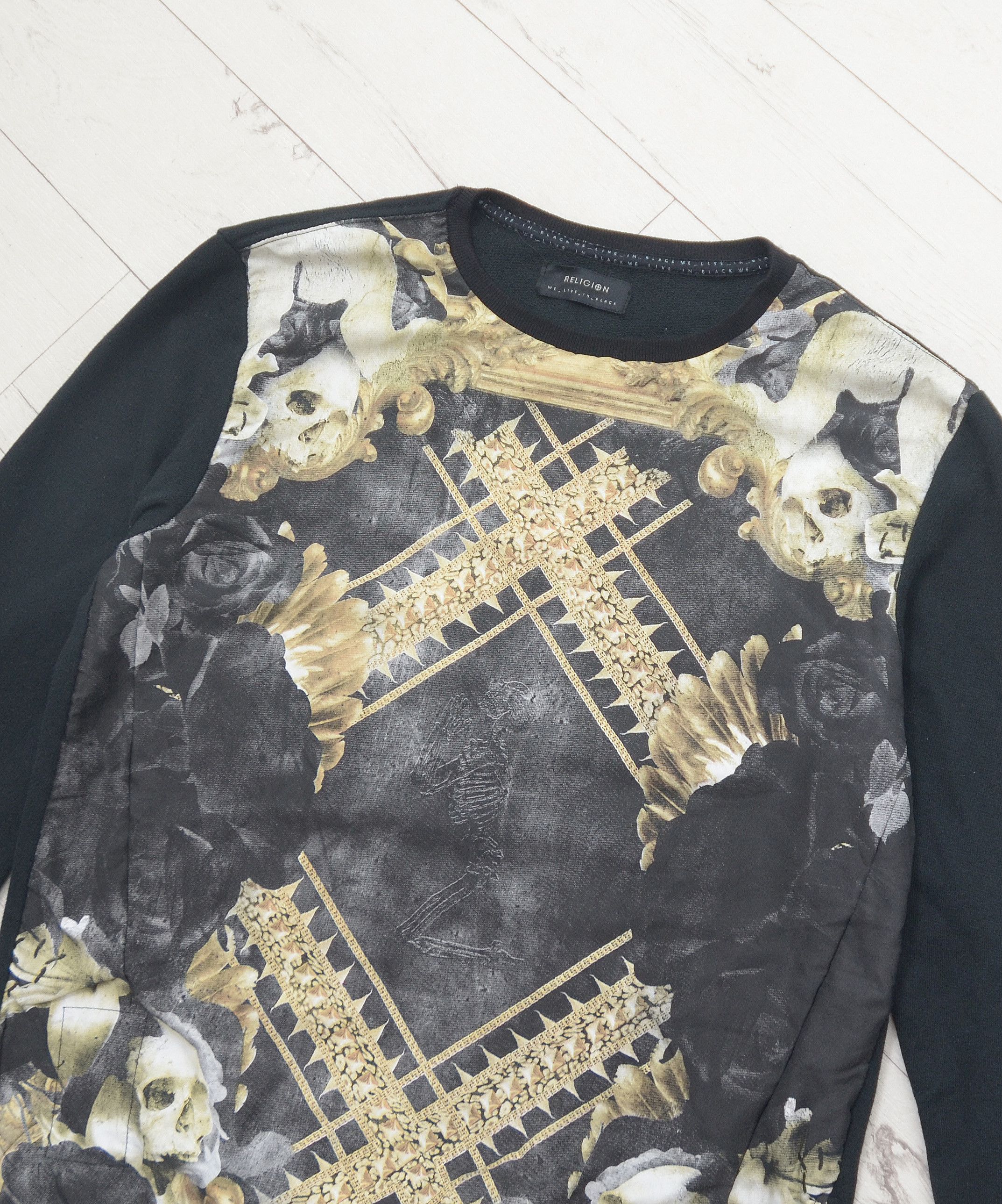 Japanese Brand Religion Sweatshirt Center Skull Skeleton Japanese Brand Size US M / EU 48-50 / 2 - 3 Thumbnail