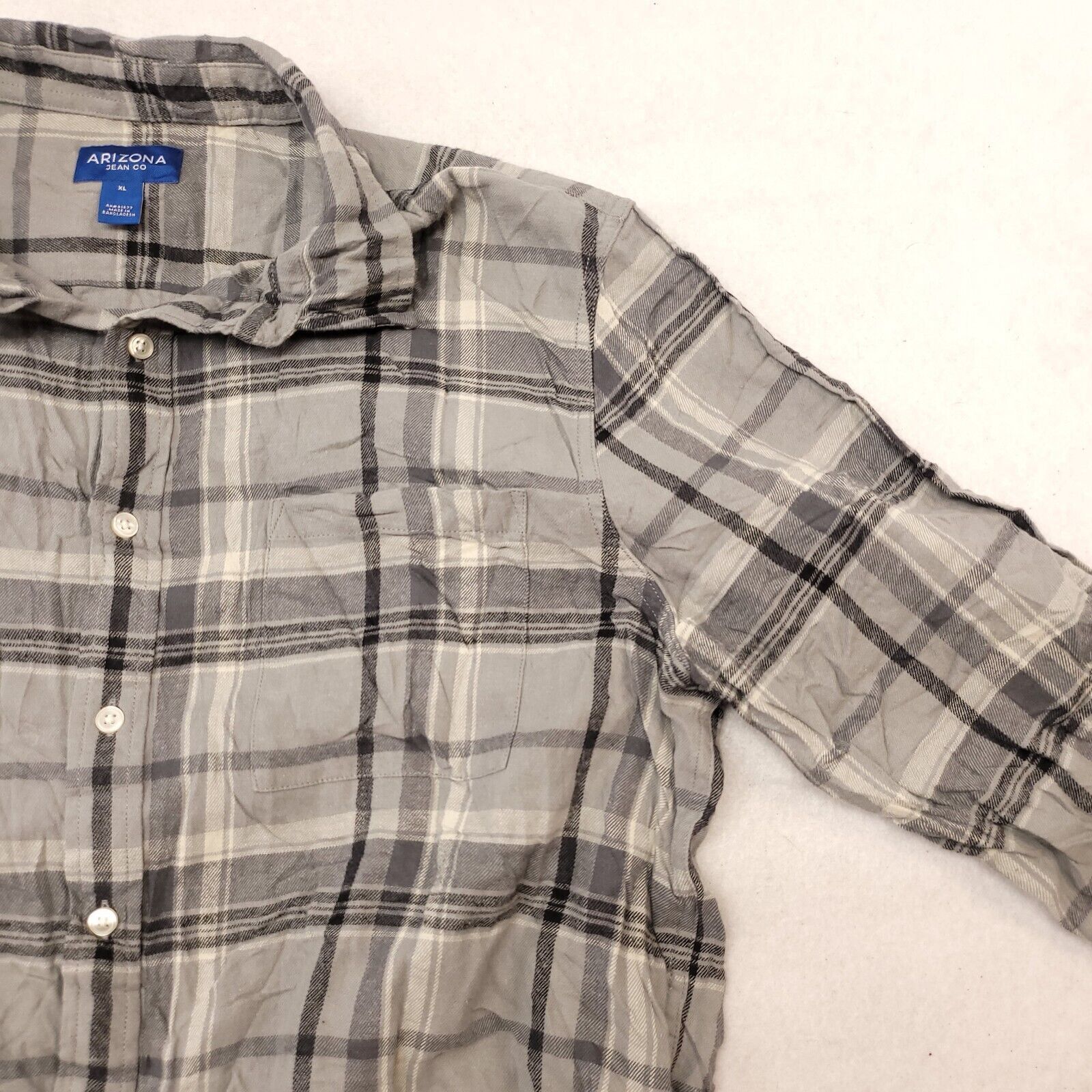 Arizona Jean Co. Arizona Jean Co Madras Flannel Button Up Shirt Mens Size XL Size US XL / EU 56 / 4 - 5 Thumbnail