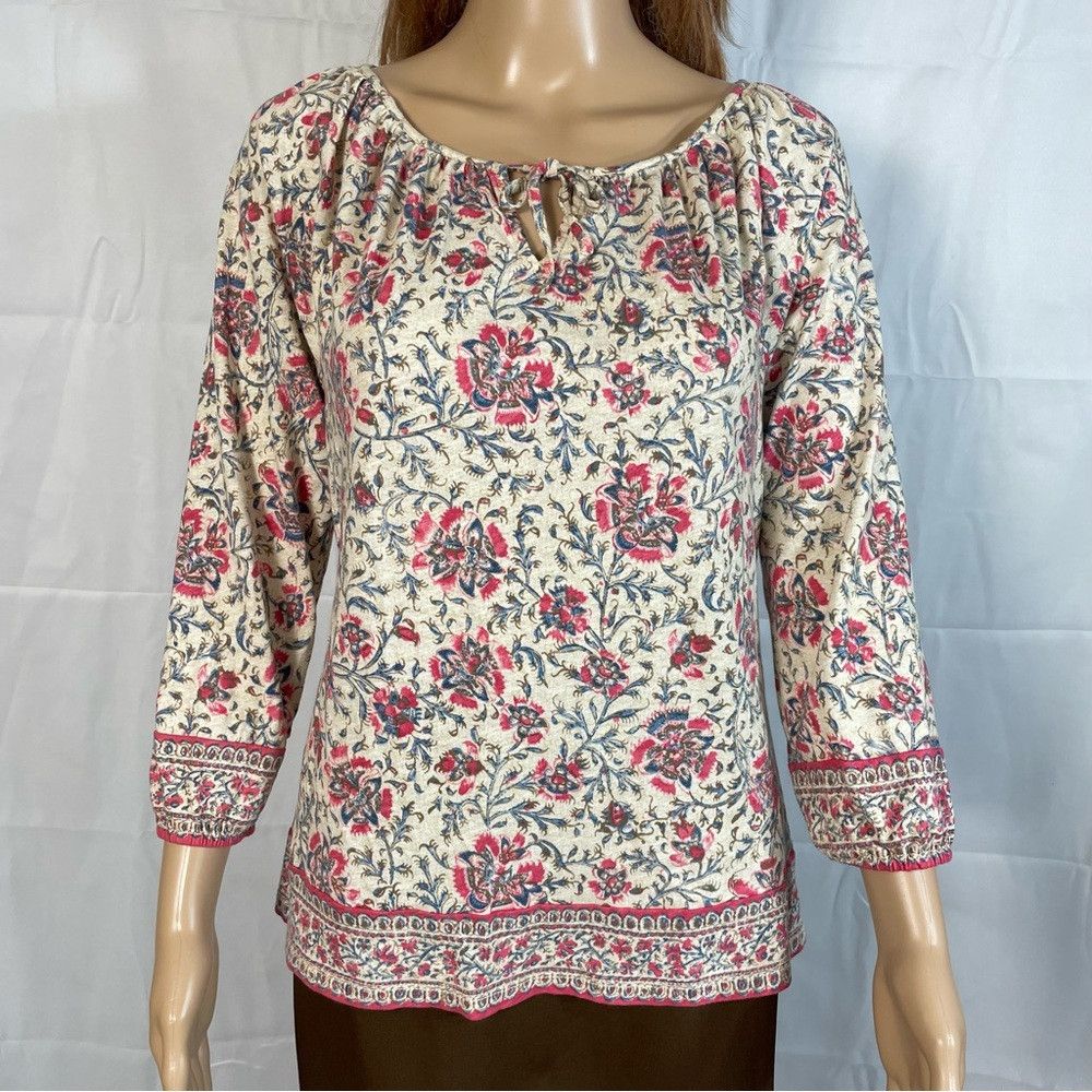 Ralph Lauren NWT New Ralph Lauren Floral Cotton 3/4 Length Sleeve Peasan Size S / US 4 / IT 40 - 9 Thumbnail