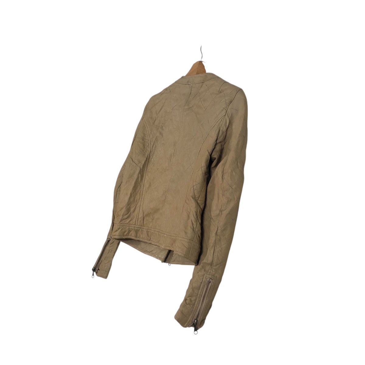 ADAM ET ROPE 📌Cropped Biker Leather Jacket Adam Et Rope Issey Miyake Size US M / EU 48-50 / 2 - 11 Thumbnail