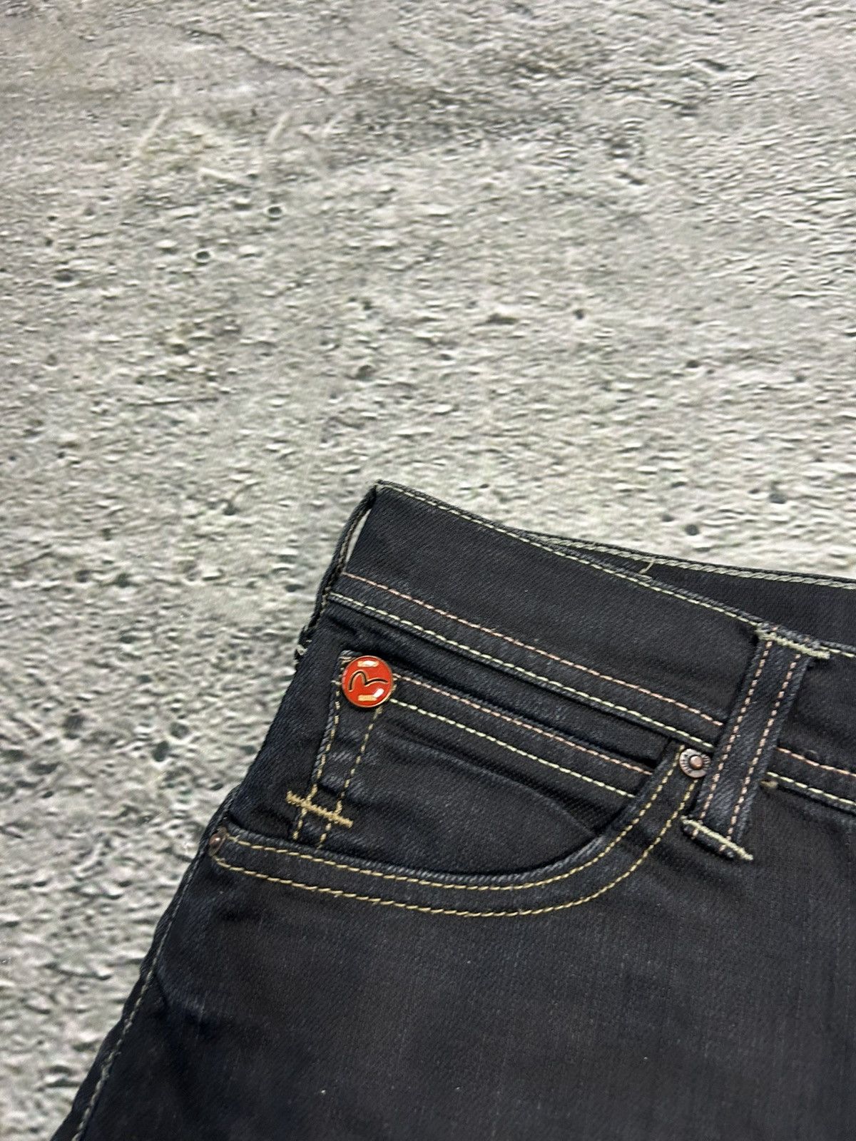 Evisu × Japanese Brand × Puma Evisu x Puma vintage black skirt seagulls Y2K Size 31" - 7 Thumbnail