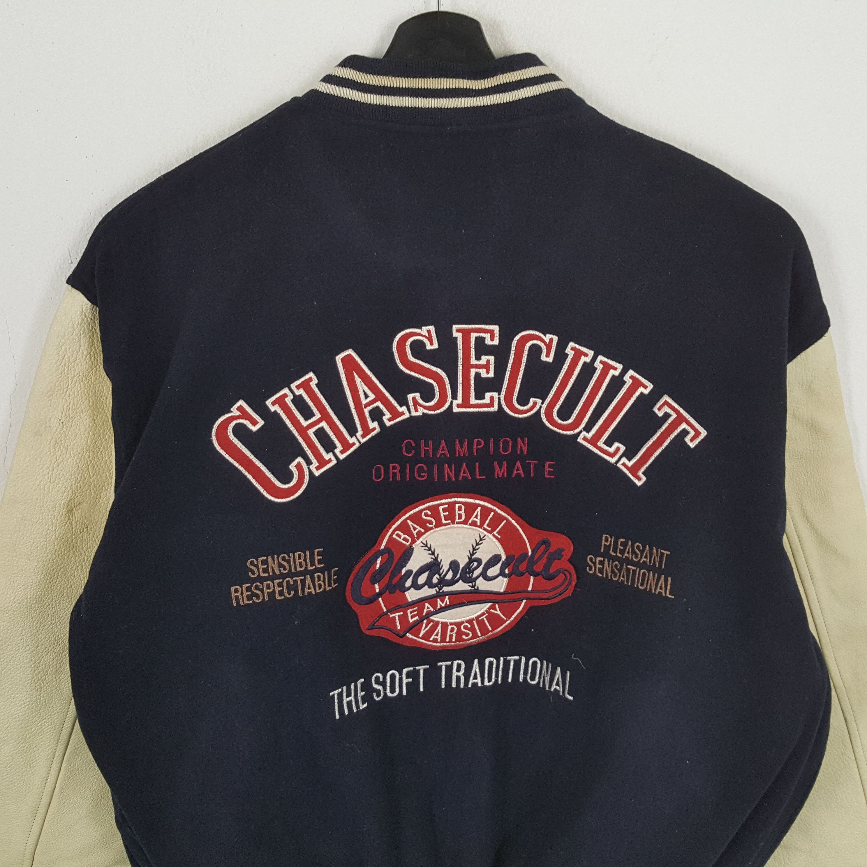 MLB × Vintage CHASECULT BASEBALL TEAM Varsity Jacket Winter Style Size US XL / EU 56 / 4 - 2 Thumbnail