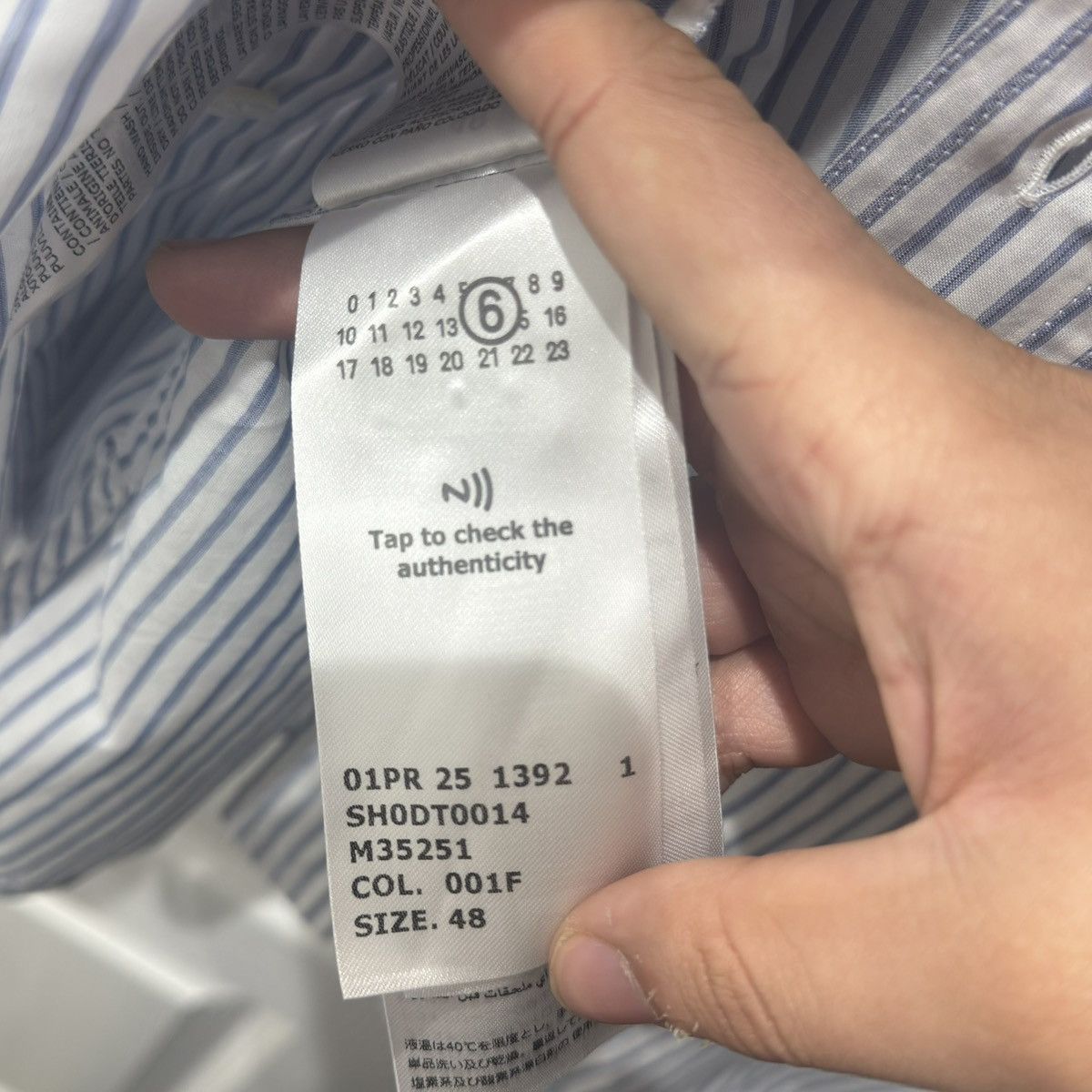 MM6 MM6 Margiela Pinstripe Shirt Size US M / EU 48-50 / 2 - 5 Thumbnail