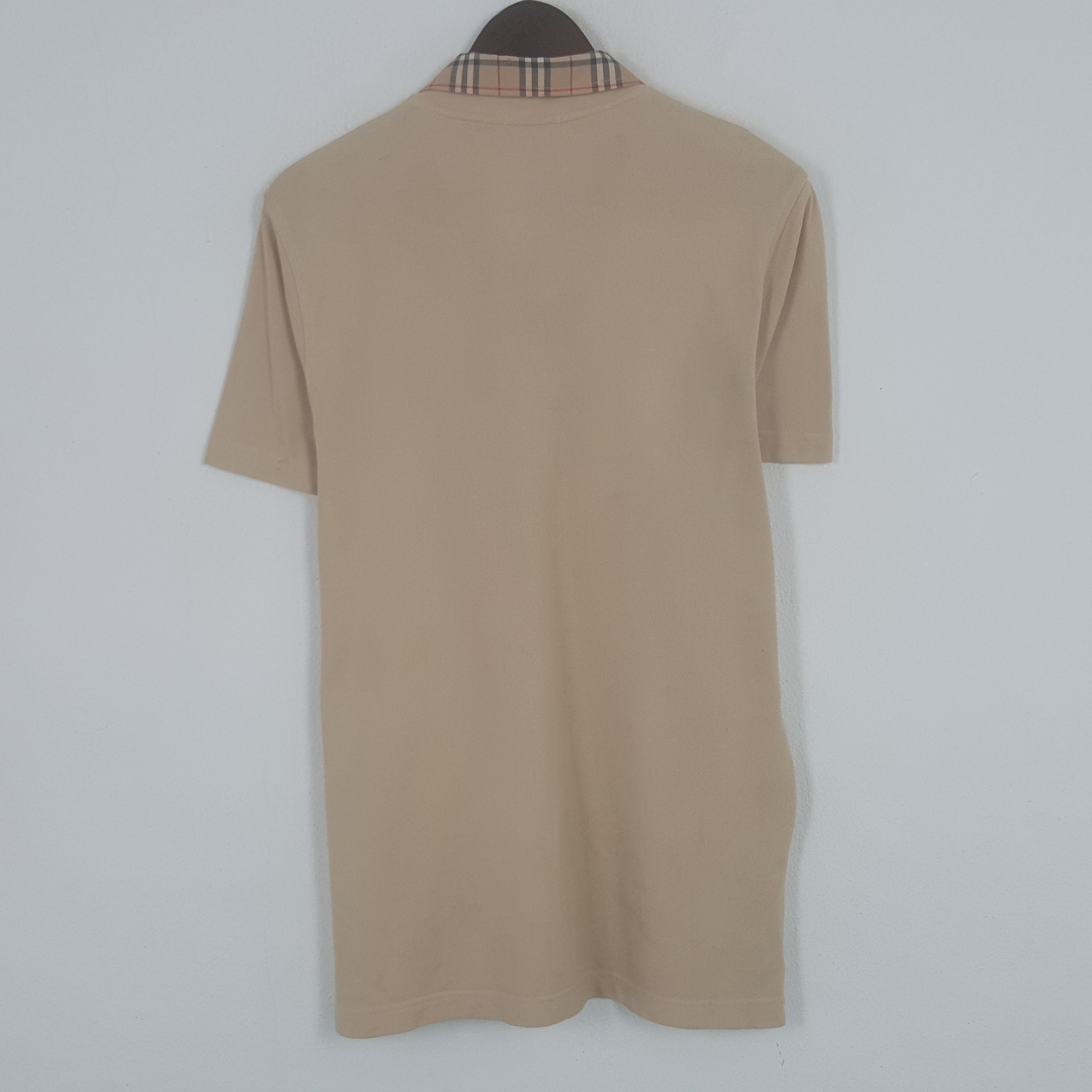 Burberry × Vintage Vintage Burberry London Slim Fit Nova Check Polos Size US L / EU 52-54 / 3 - 3 Thumbnail
