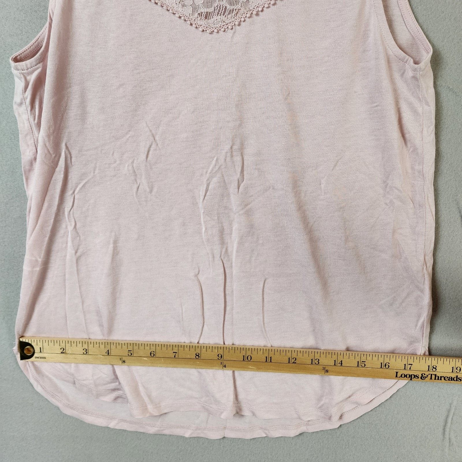 H&M H&M Sleeveless Top Women Small Light Pink with Lace Accent Size S / US 4 / IT 40 - 5 Thumbnail