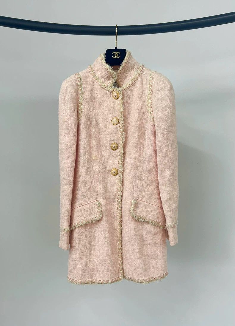 Chanel Chanel Versailles Garden Series Pink Tweed Jacket Size XXS / US 00 / IT 34 - 1 Thumbnail