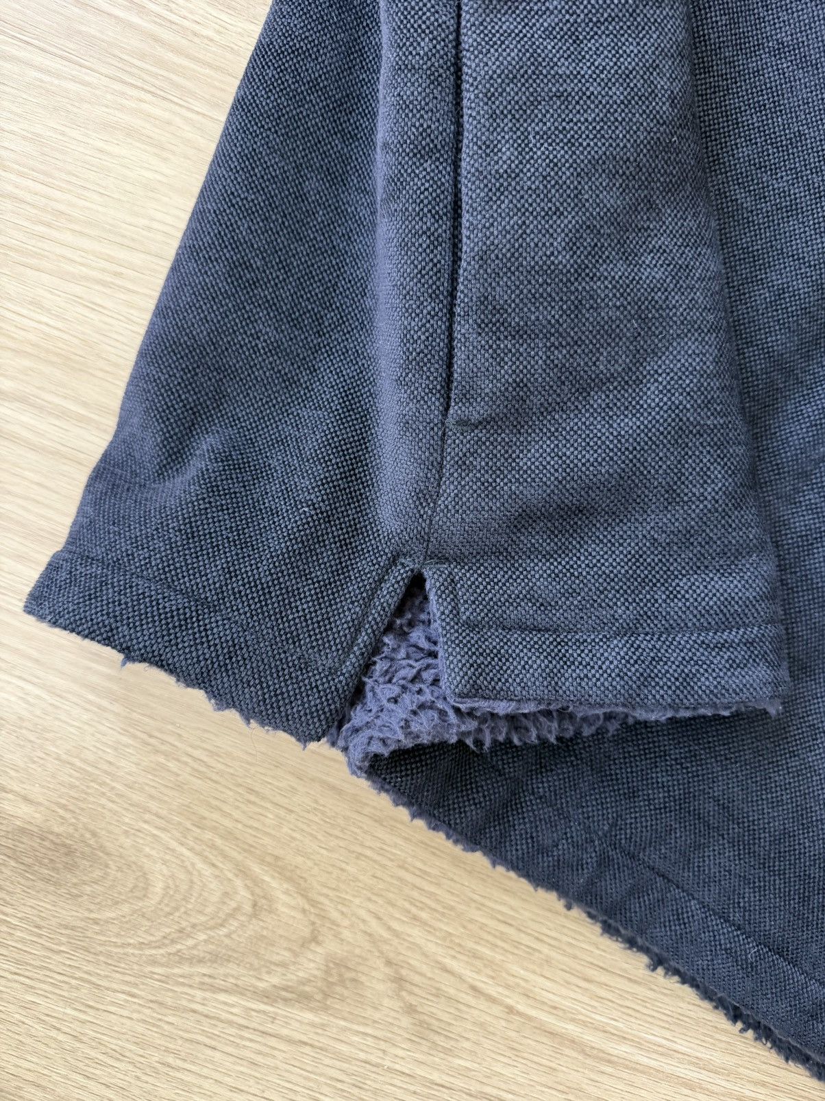 Ts(S) Indigo Cotton Viscose Faux Fur Lined Over Vest Japan Size US L / EU 52-54 / 3 - 6 Thumbnail