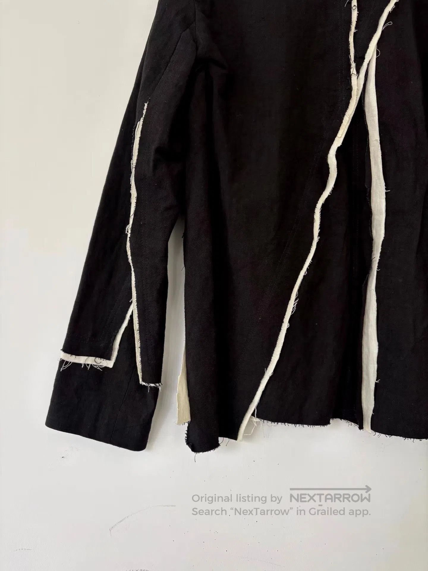 By Walid Black Distressed Button. Size US S / EU 44-46 / 1 - 3 Thumbnail