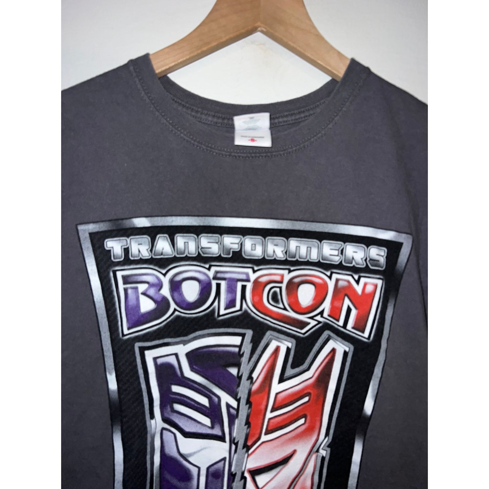 Anvil Vintage Transformers Botcon Shirt Gray Movie Tee 2012 Small Size US S / EU 44-46 / 1 - 2 Thumbnail