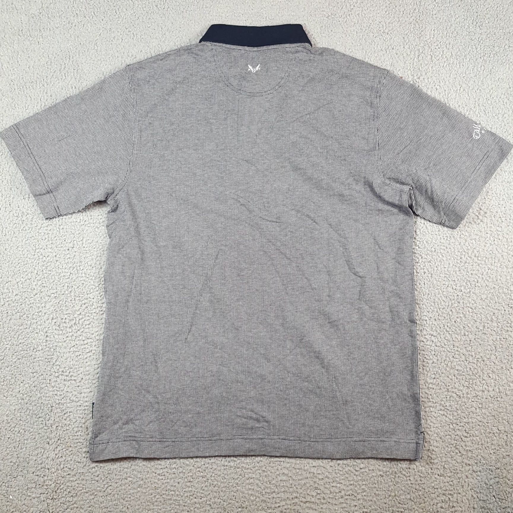 Callaway VINTAGE Callaway Polo Shirt XL Mens Micro Check Preppy Collared Short Sleeve Size 46R - 5 Thumbnail