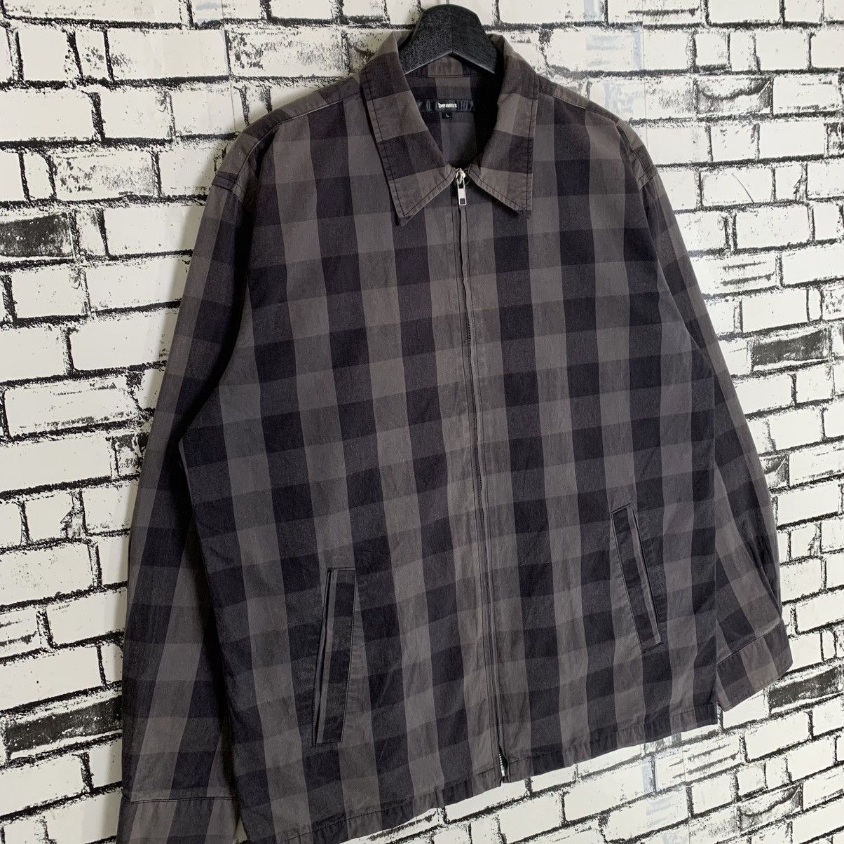 Beams Plus × Designer × Vintage Vintage Beams Checkered Flannel Jacket Size US L / EU 52-54 / 3 - 3 Thumbnail