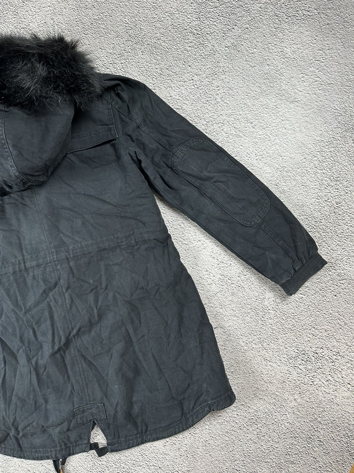 Adidas Vintage Adidas Fur Denim Jacket Faded Parkas Y2K Style Size M / US 6-8 / IT 42-44 - 7 Thumbnail