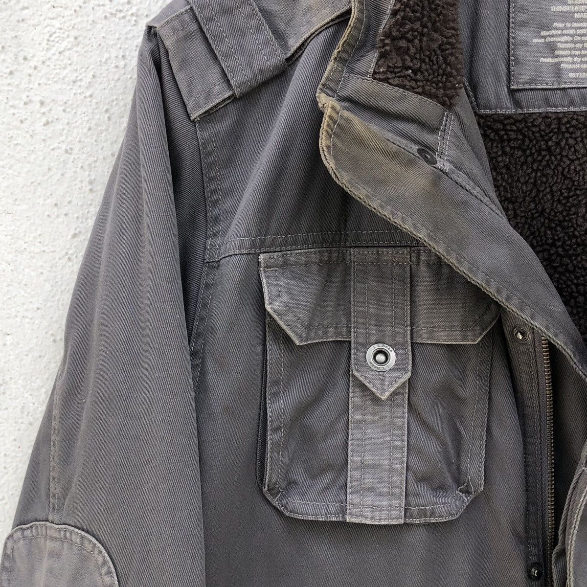 L.L. Bean VTG L.L.Bean Military Multipocket Lined Sherpa Coat Jacket Size US XL / EU 56 / 4 - 10 Thumbnail