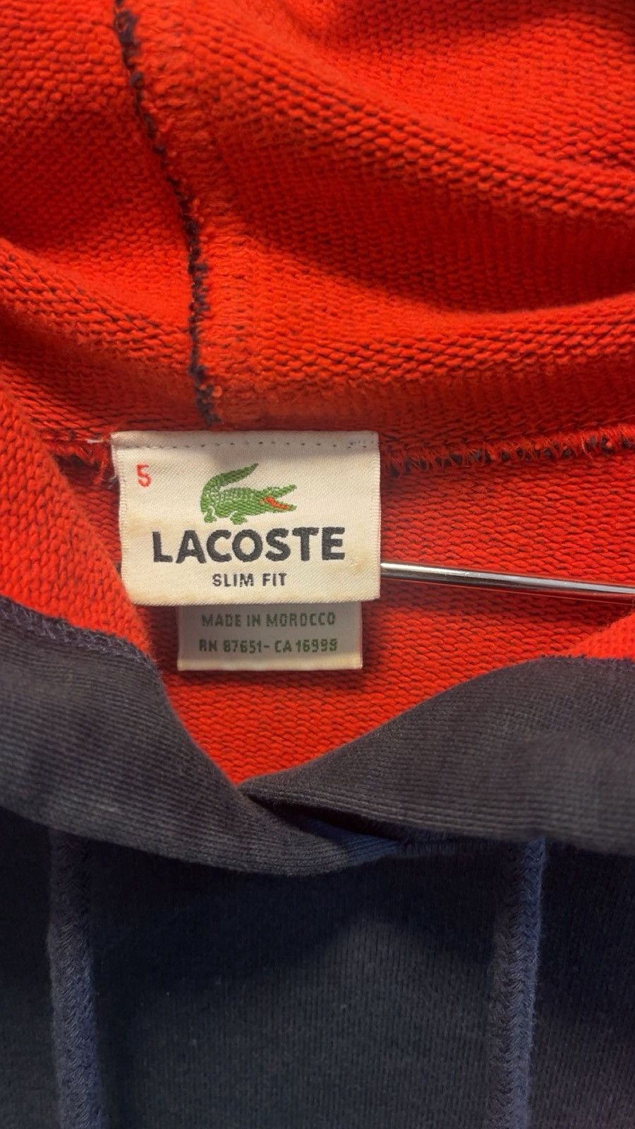 Lacoste Slim fit navy blue hoodie Size US L / EU 52-54 / 3 - 3 Thumbnail