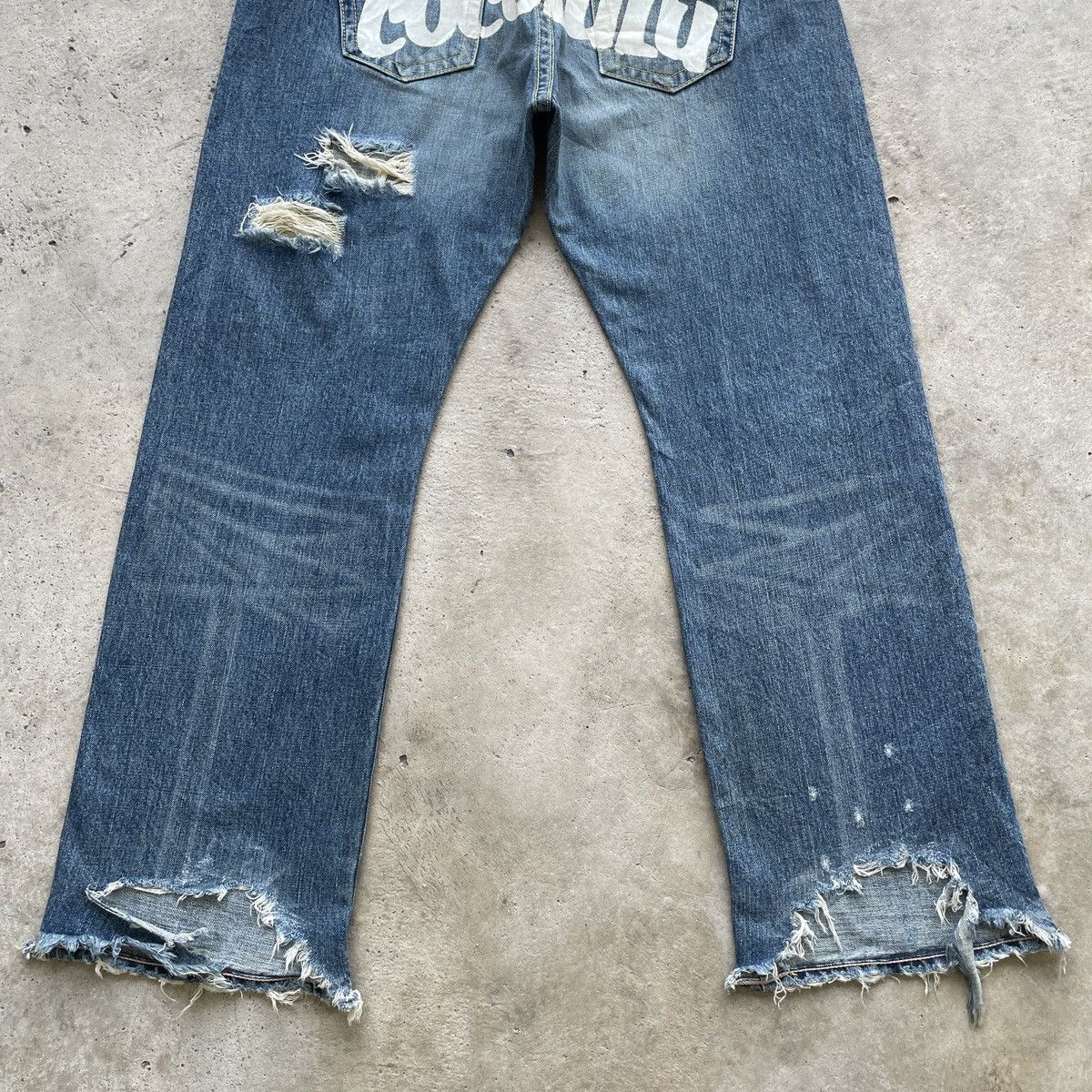 Vintage Vintage COCOLULU Baggy Jeans BigLogo Distressed Pants W34x31 Size US 34 / EU 50 - 11 Thumbnail