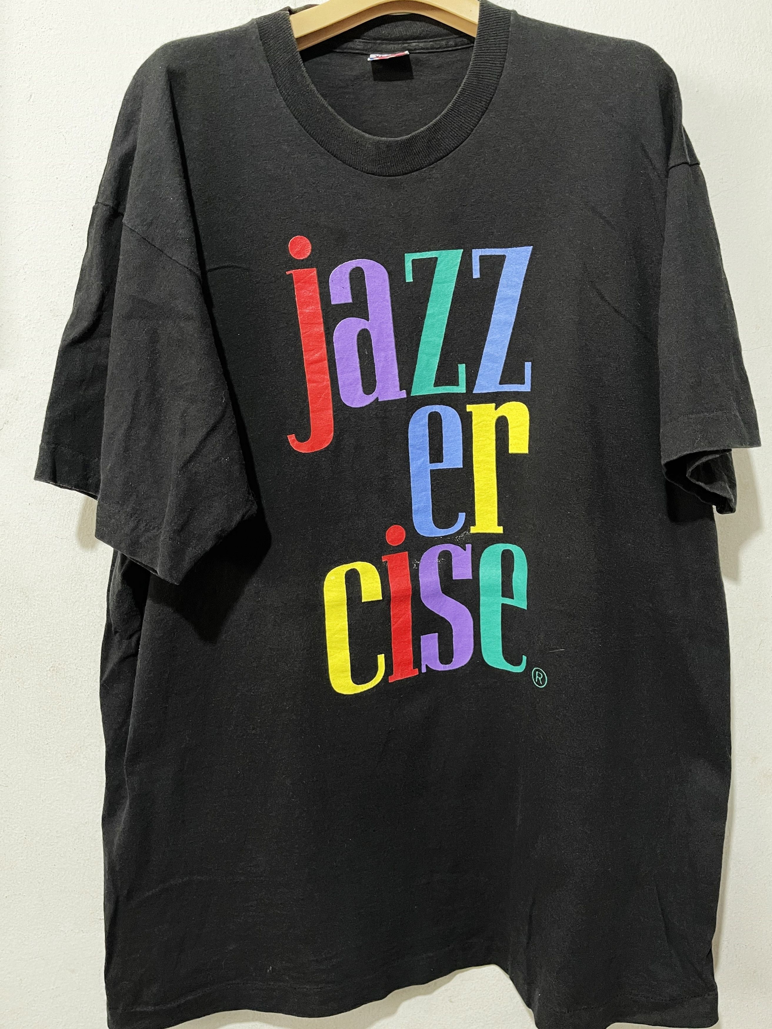 Band Tees × Jazz Cartier × Vintage Vintage 90s Jazzercise Shirt Size US XL / EU 56 / 4 - 1 Thumbnail