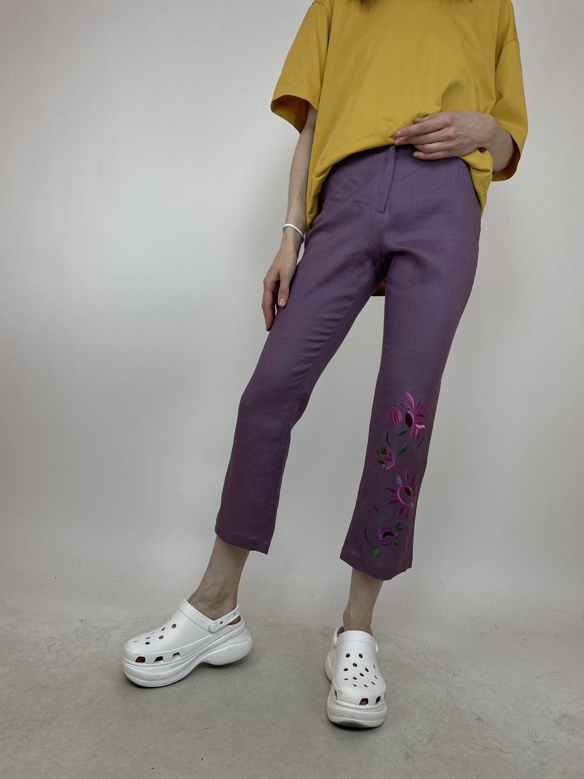 Other NAF NAF RAMIE FLARED CROPPED PANTS Womens size 36 Size 25" / US 0 / IT 36 - 5 Thumbnail