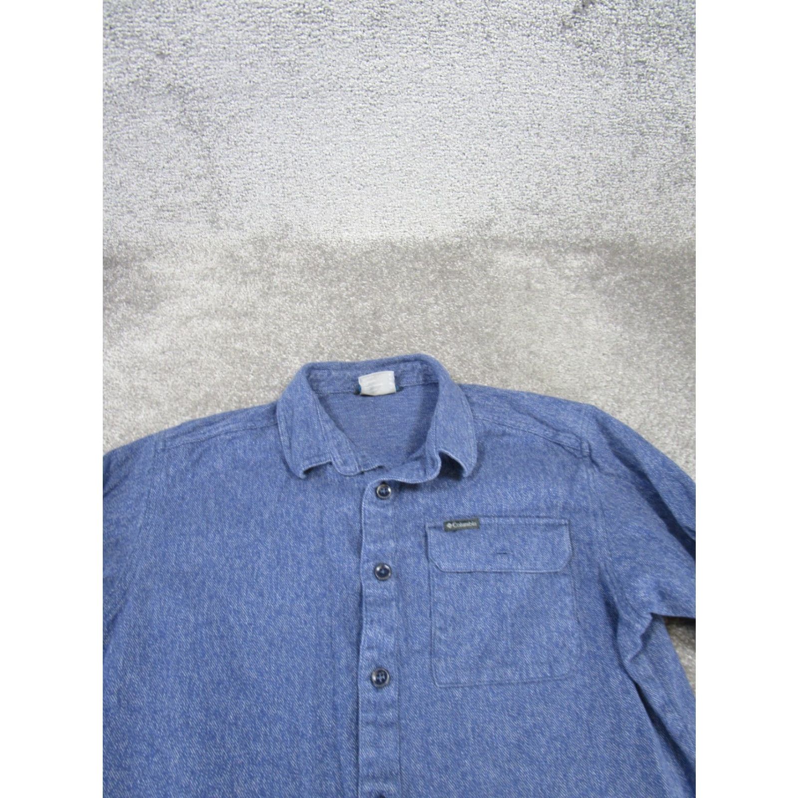 Vintage VINTAGE Columbia Shirt Mens Medium Blue Flannel Cotton Workwear Button-Up Long Sleeve Collared Button-Front 90s Mens Size US M / EU 48-50 / 2 - 2 Thumbnail