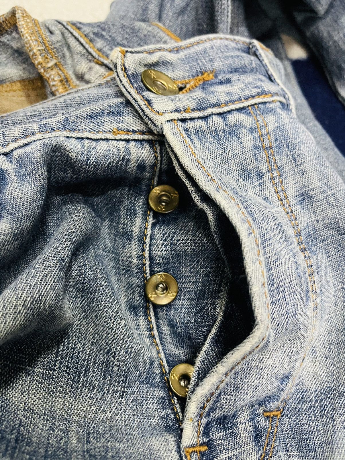 Jean Decauville-Pant Distressed Jeans (13) Size US 32 / EU 48 - 4 Thumbnail