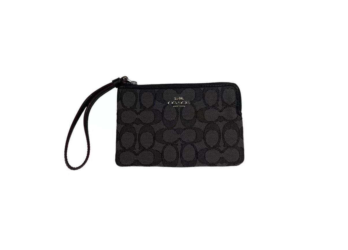 Coach COACH Signature Logo Print Clutch Wallet J31 Size ONE SIZE - 3 Thumbnail