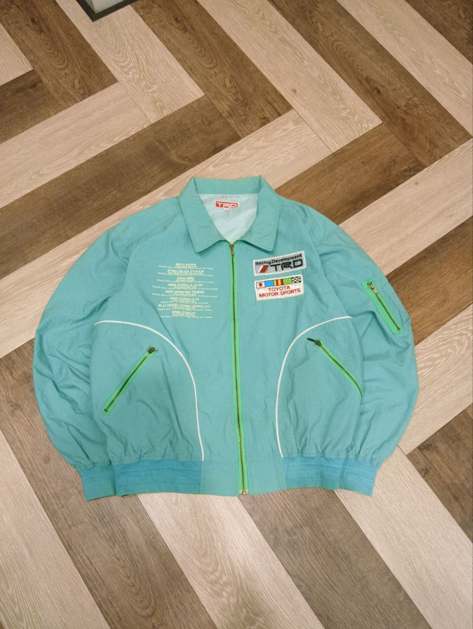 Vintage VINTAGE TRD TOYOTA MOTOR SPORTS BOMBER JACKET Size US L / EU 52-54 / 3 - 3 Thumbnail