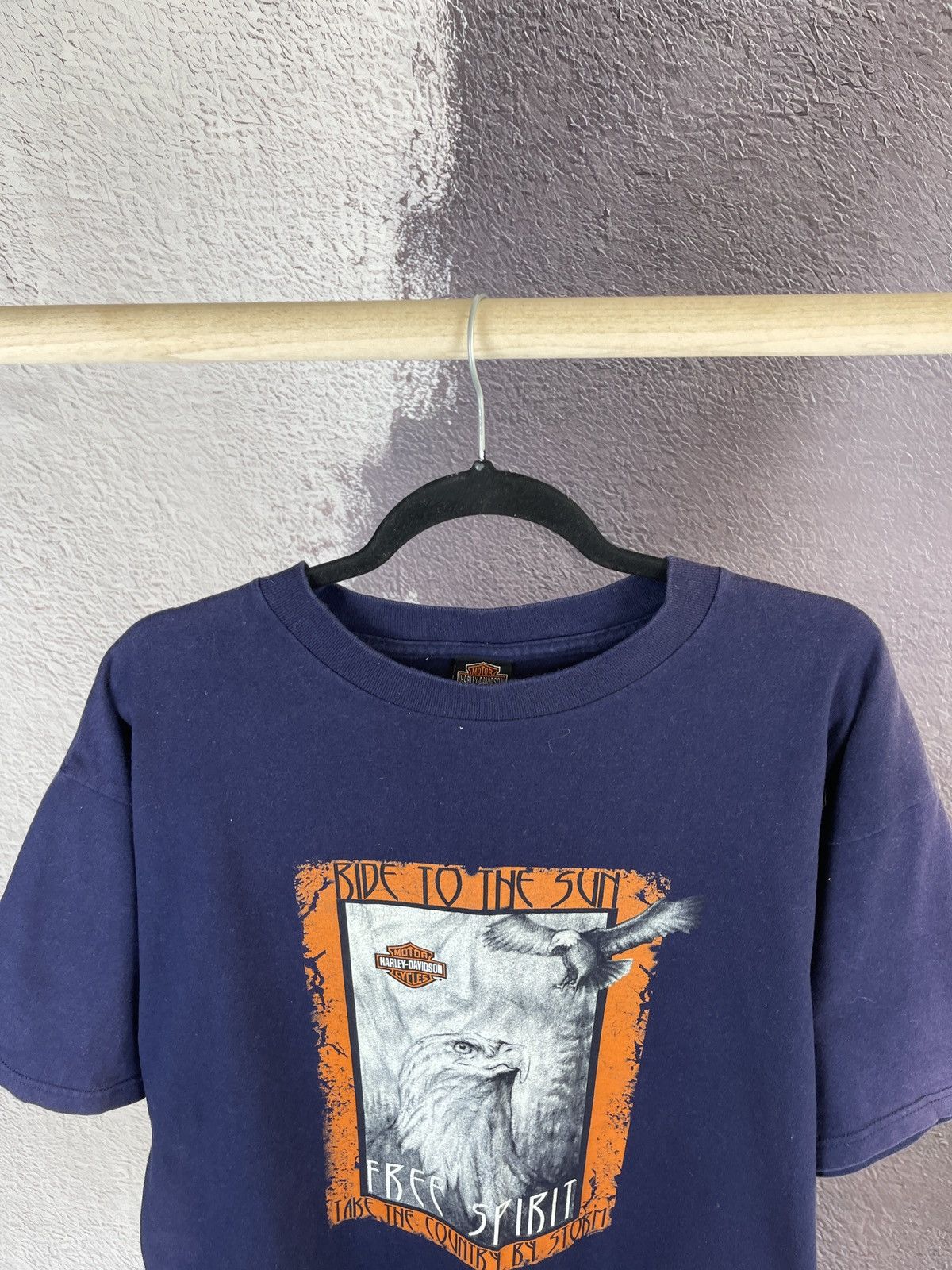 Harley Davidson Harley-Davidson vintage 2002 Tee Ride To the Sun Free Spirit Size US XL / EU 56 / 4 - 8 Thumbnail