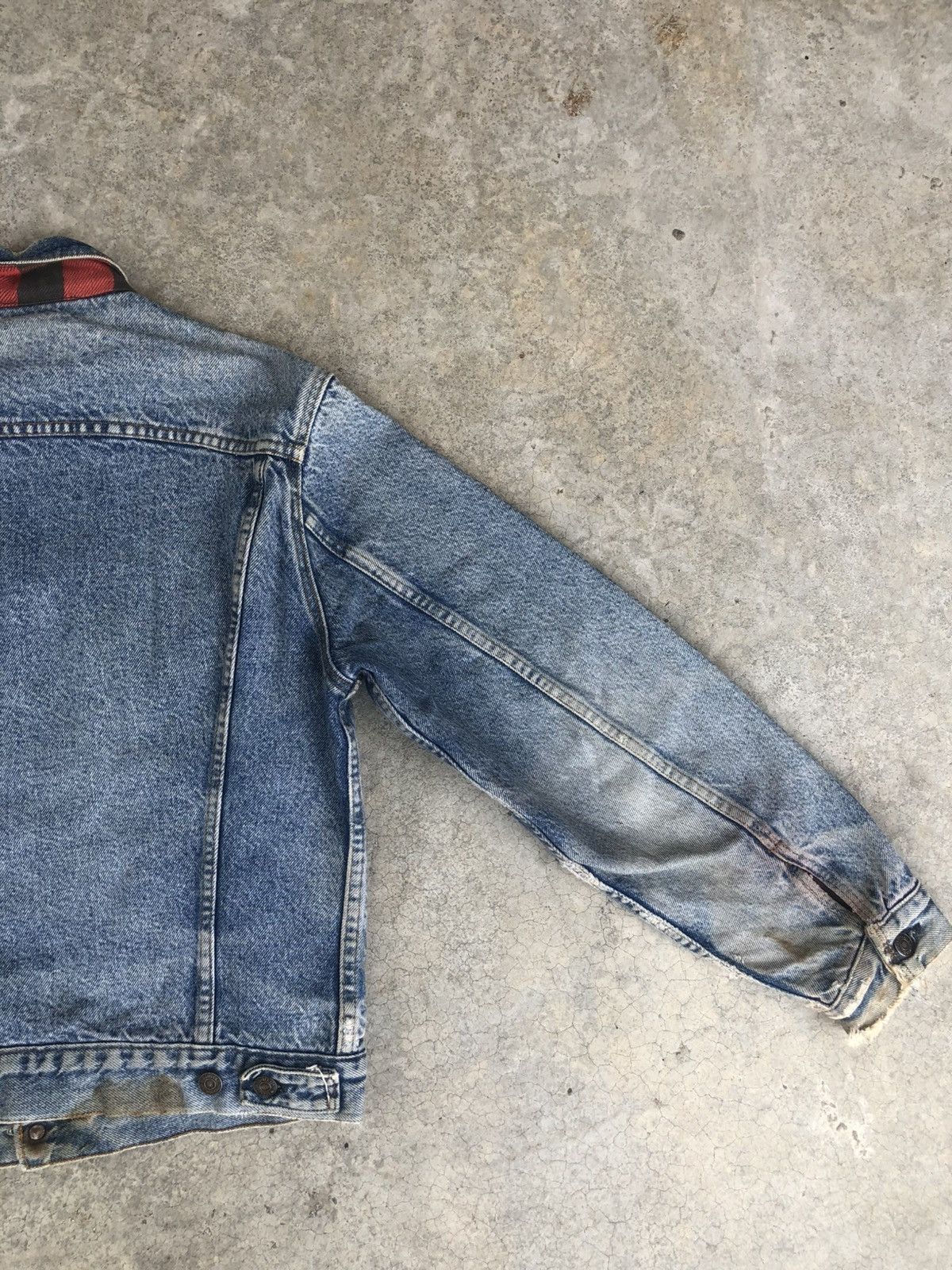 Levi's Vintage 80s Levi’s Blanket Lined Denim Jacket Distressed Size US M / EU 48-50 / 2 - 9 Thumbnail