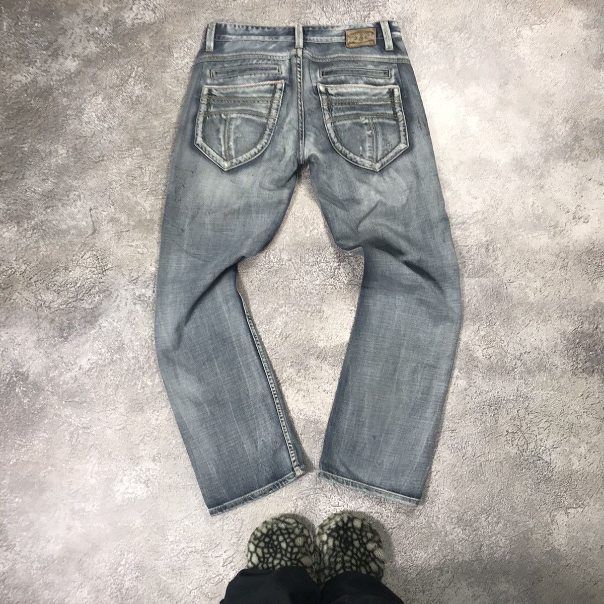 Vintage Vintage 90s Faded Distressed Baggy Jeans Grunge Skate 32 Size US 32 / EU 48 - 2 Thumbnail