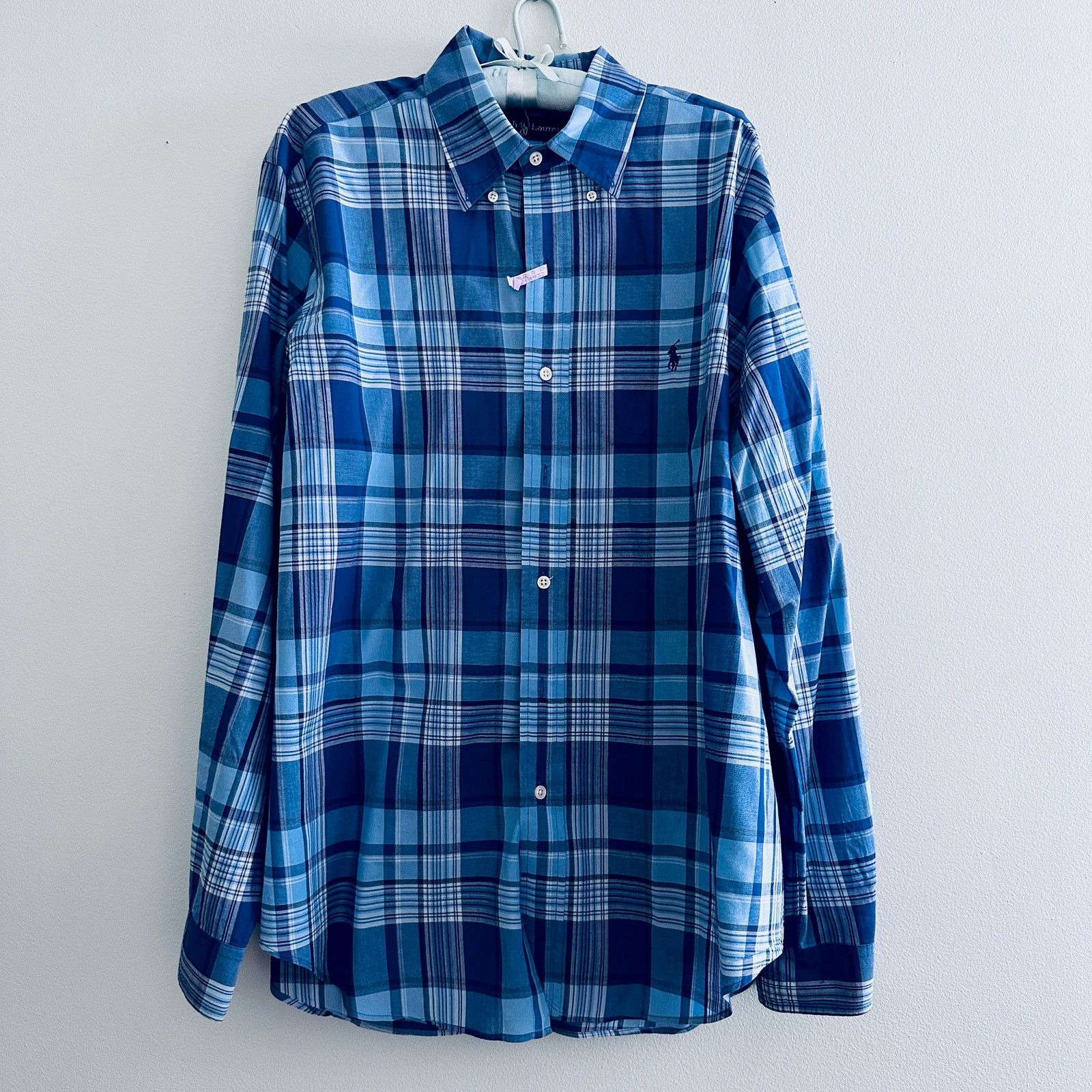 Ralph Lauren Ralph Lauren blue plaid classic fit button down Size US L / EU 52-54 / 3 - 2 Thumbnail