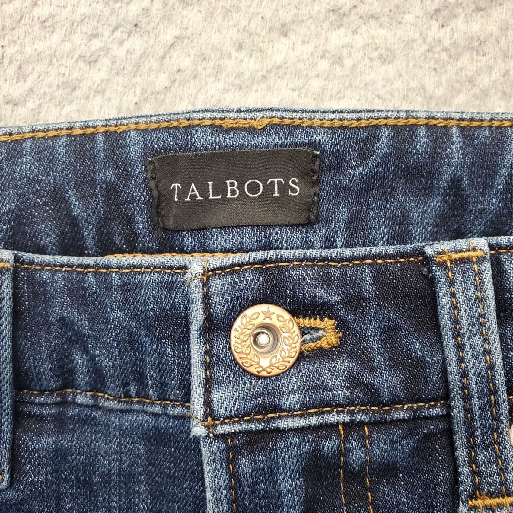 Talbots Talbots Womens Jeans 2P Medium Blue Denim Ankle Jeans 28W 23.5In Inseam 5-Pocket Regular Fit Vintage No Distance Streetwear Grunge Size 26" / US 2 / IT 38 - 7 Thumbnail