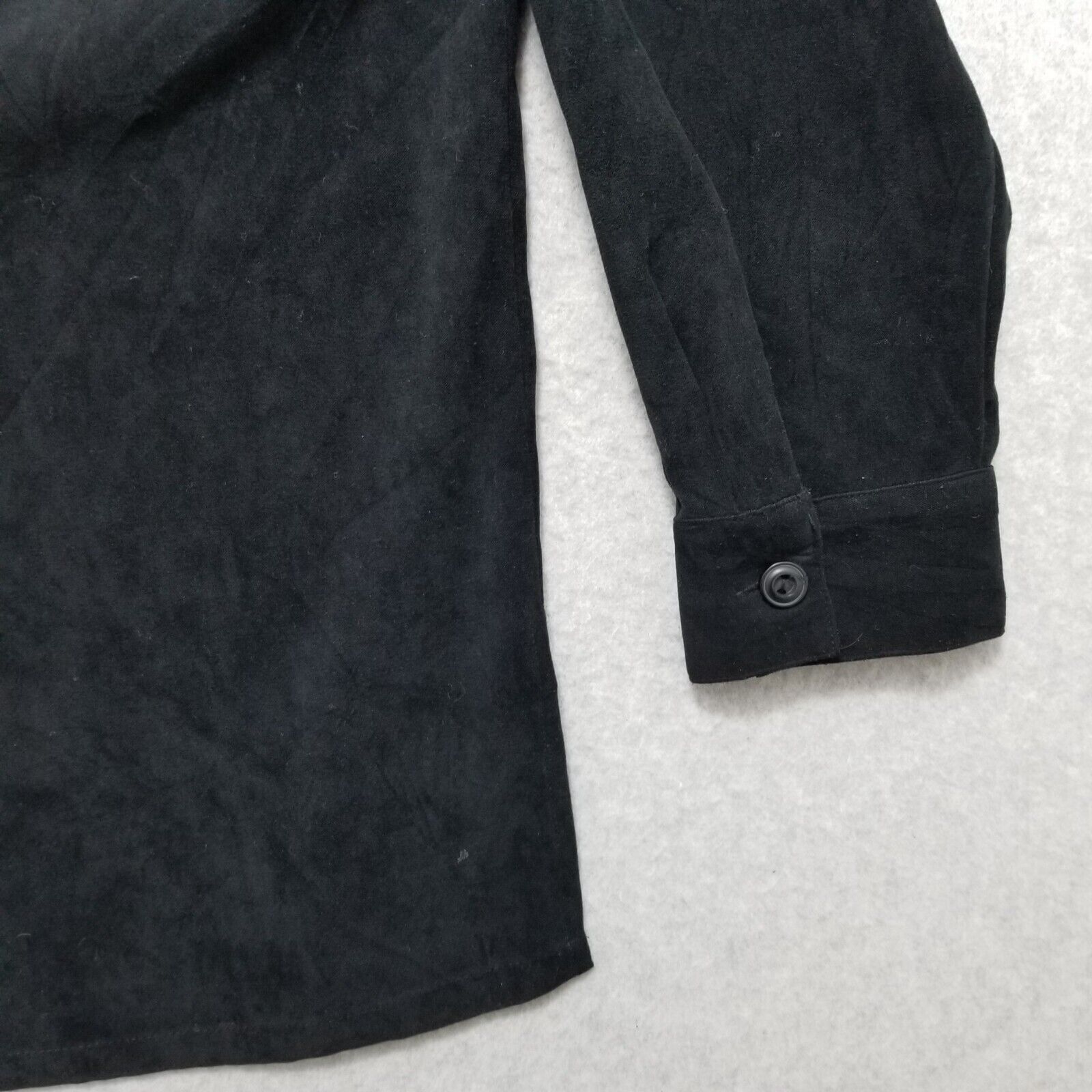 Other Sag Harbor Shirt 18W Black Button Up Pocket Long Sleeve Size XXL / US 16-18 / IT 52-54 - 3 Thumbnail