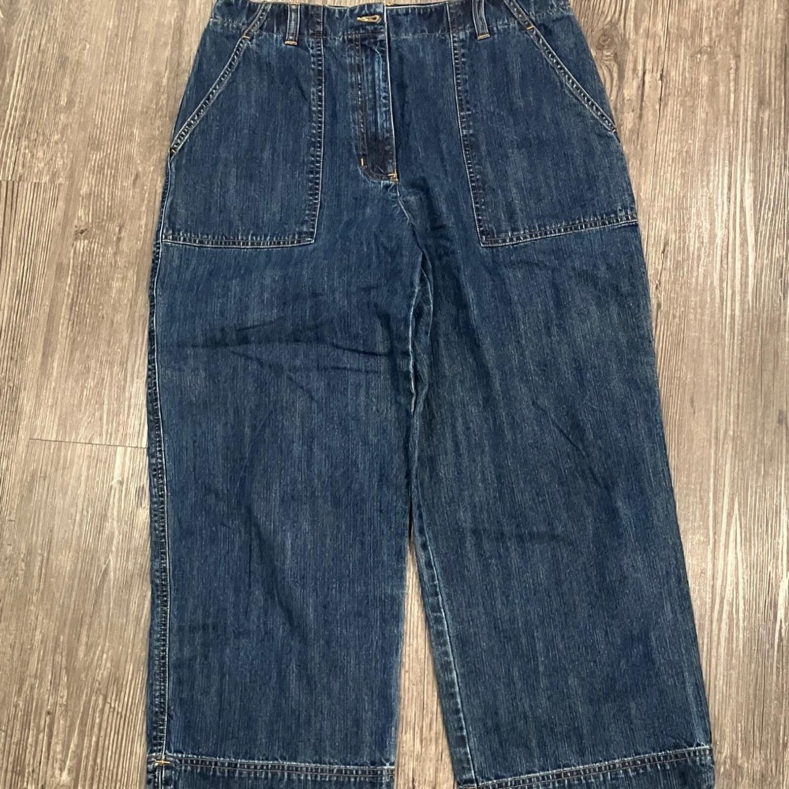Other Casual Blue Denim Cropped Pants Size 30" / US 8 / IT 44 - 5 Thumbnail