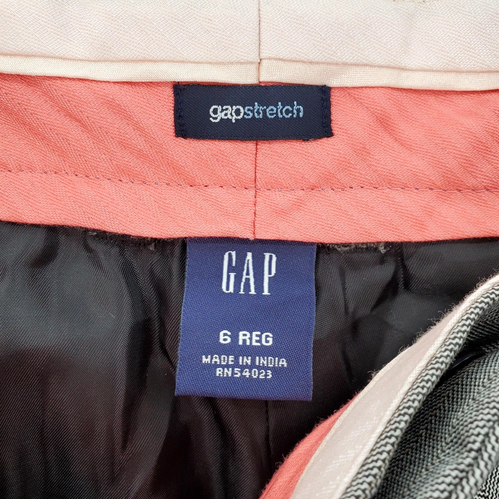 Gap VINTAGE Gap Pants Womens 6 Gray Herringbone Modern Fit Flare GapStretch NWT Dress Pants Workwear 2000s Size 28" / US 6 / IT 42 - 5 Thumbnail