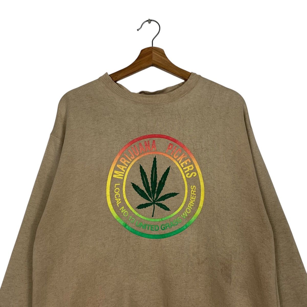 Japanese Brand Vintage Marijuana Pickers Big Logo Crewneck Sweatshirt Size US M / EU 48-50 / 2 - 2 Thumbnail