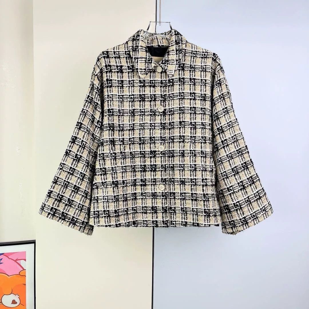 Gucci Gucci Beige Plaid Tweed Jacket Size XS / US 0-2 / IT 36-38 - 1 Thumbnail