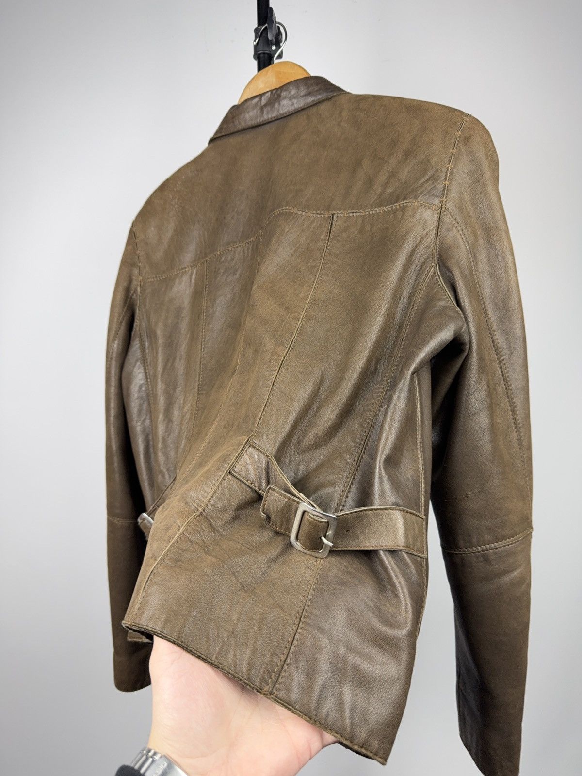 Genuine Leather Vintage Luxury Archive David Moore Brown Leather Jacket 46 Size US S / EU 44-46 / 1 - 14 Thumbnail