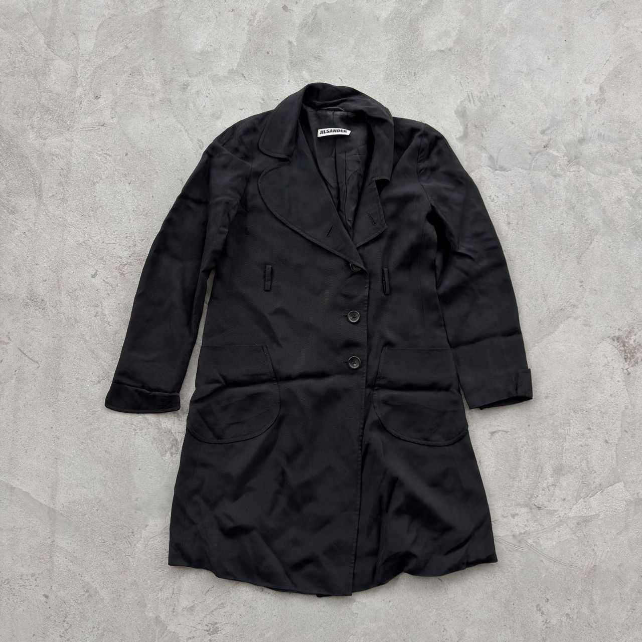 Jil Sander Vintage 90s Jil Sander Lined Coat Jacket Size XS / US 0-2 / IT 36-38 - 1 Thumbnail