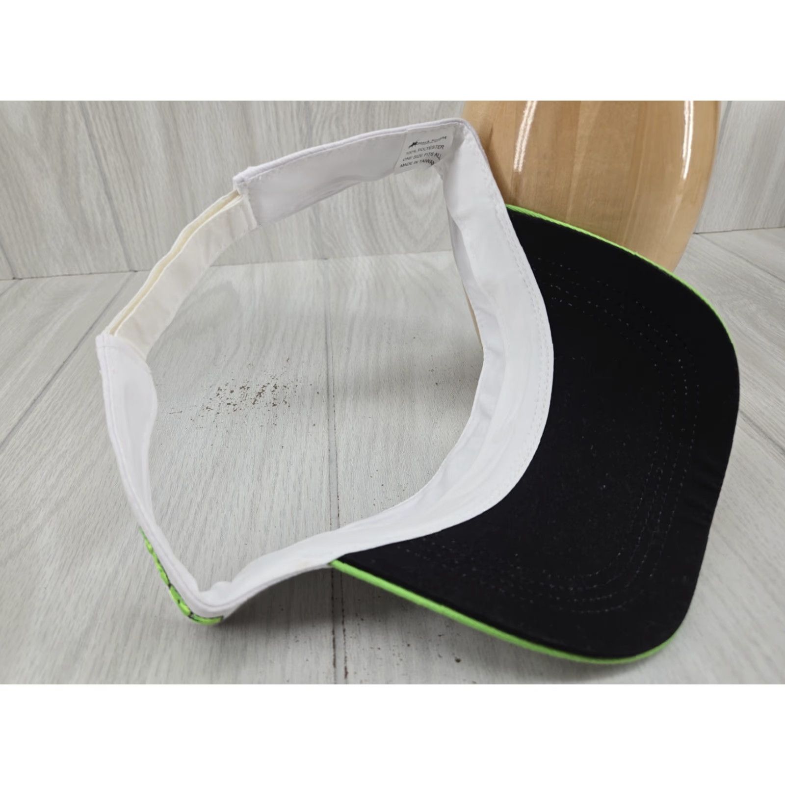 Vintage Gamma Lines Edge Visor Hat White Size ONE SIZE - 7 Thumbnail