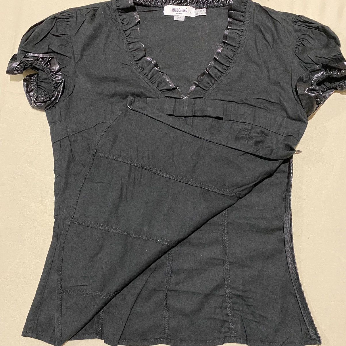Moschino Vintage Moschino Blouses Cotton Size S / US 4 / IT 40 - 3 Thumbnail