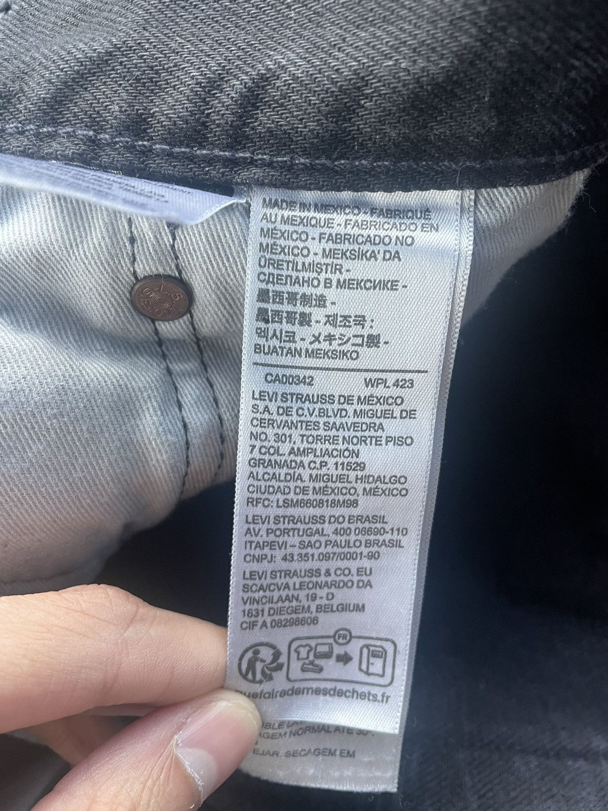 DENIM TEARS Levi's x Denim Tears The Cotton Wreath Jean Black Size US 31 - 5 Thumbnail