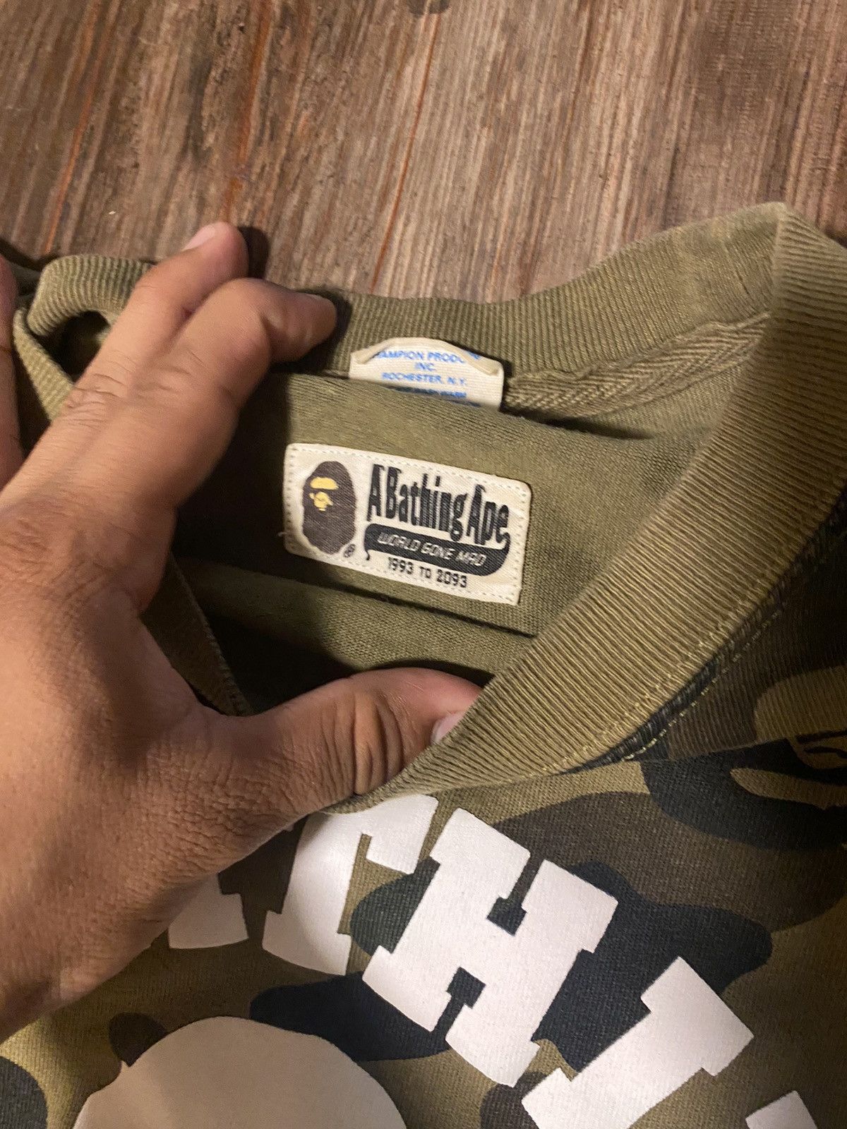 Bape × Champion Bape x Champion College Tee Size US M / EU 48-50 / 2 - 5 Thumbnail