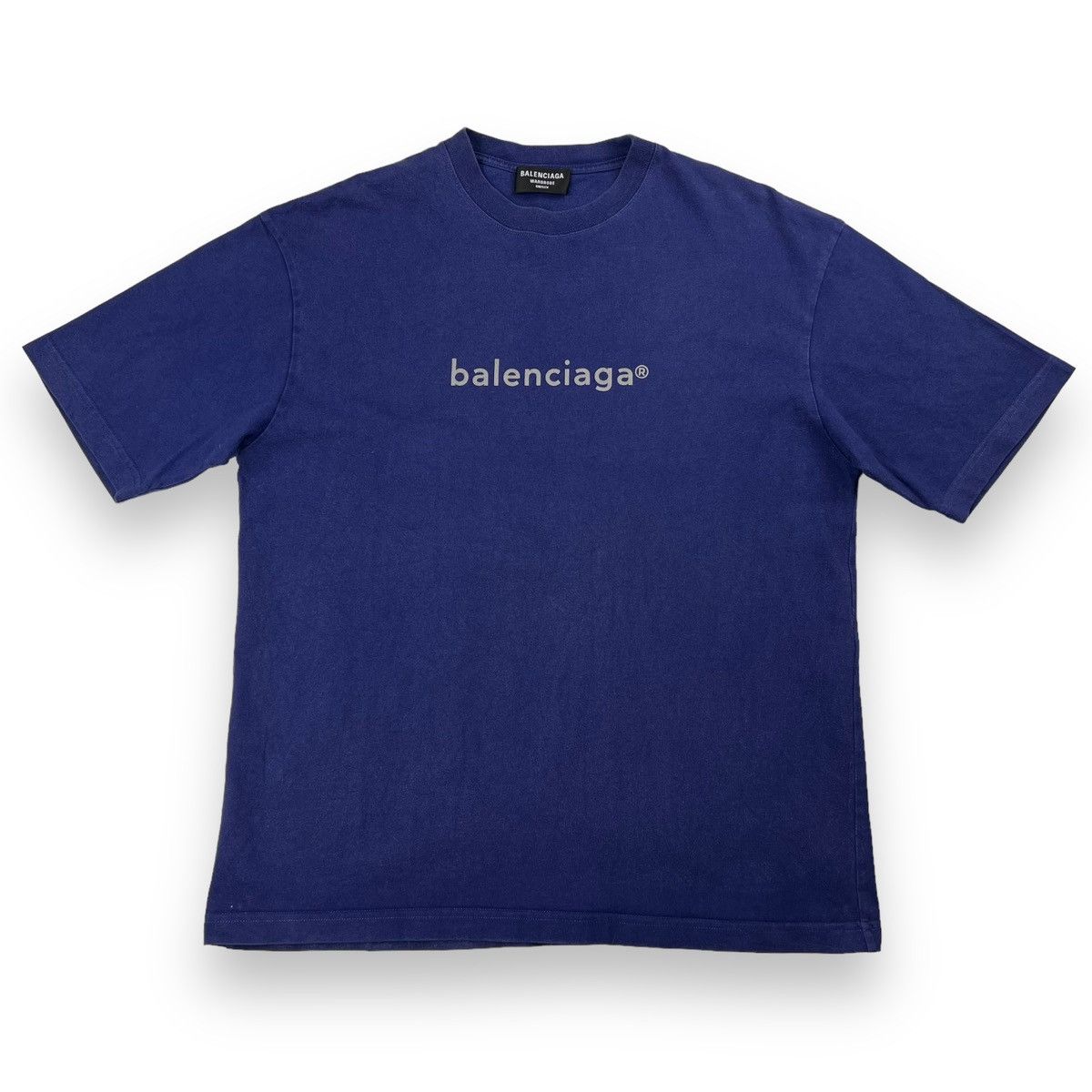 Balenciaga Balenciaga Copyright Logo Blue T Shirt Size US M / EU 48-50 / 2 - 2 Thumbnail
