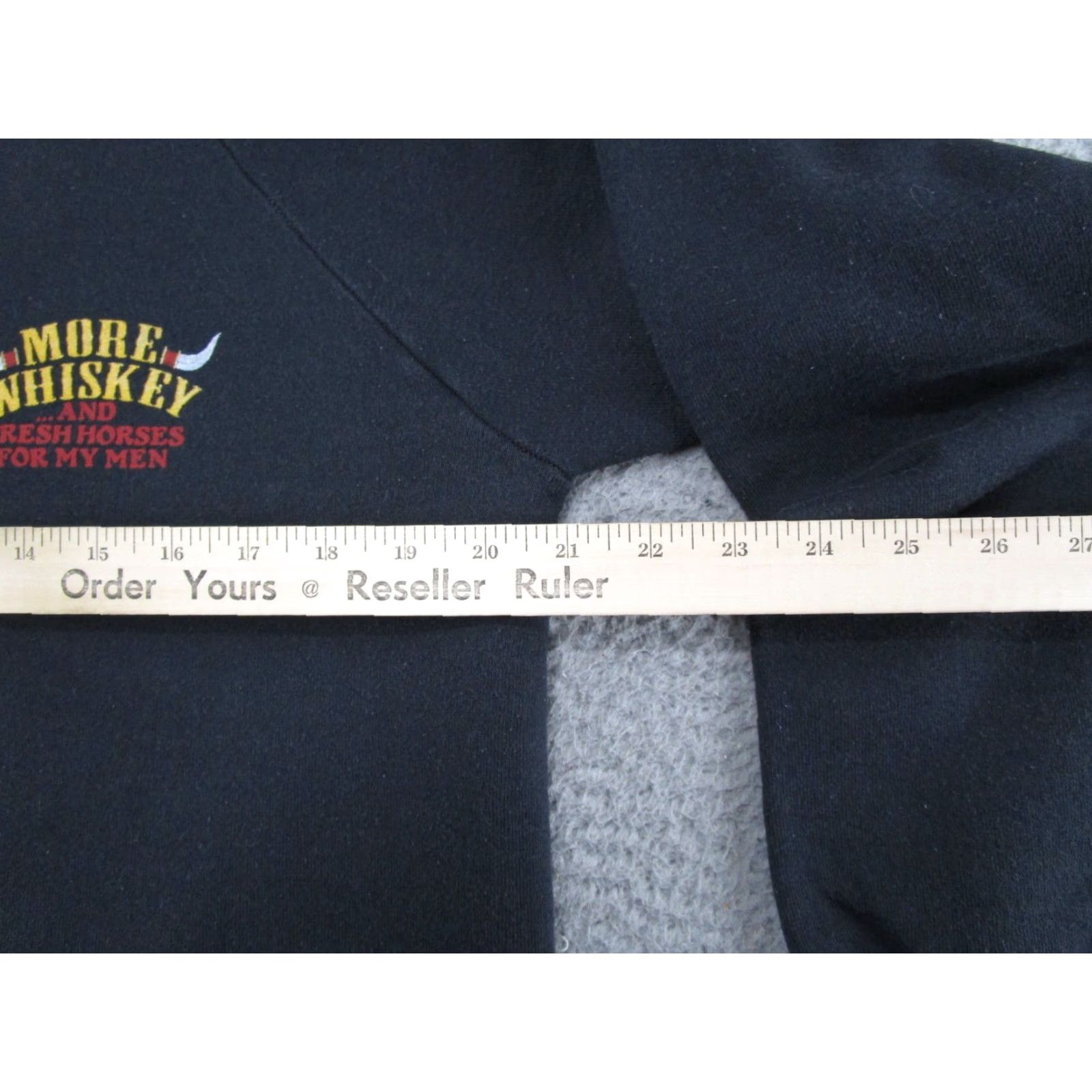 Fruit Of The Loom VINTAGE Fruit of the Loom Sweatshirt Men Size L More Whiskey for my Men Raglan Sleeve Crew Neck Black Western Cowgirl Hooded All Seasons Size US L / EU 52-54 / 3 - 6 Thumbnail
